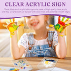 Bercoor 5 Pack 4x6 Inch Blank Clear Arch Acrylic Sign - Image 5