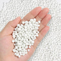 T4U Tumbled Chips Stones Crushed White Gravels 1 LB, Irregular Shaped Natural by T4U