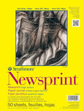 Strathmore 300 Series Tape Bound Newsprint Pad, 32 lb. Rough Paper, 9 X 12 by StrathmorePaper