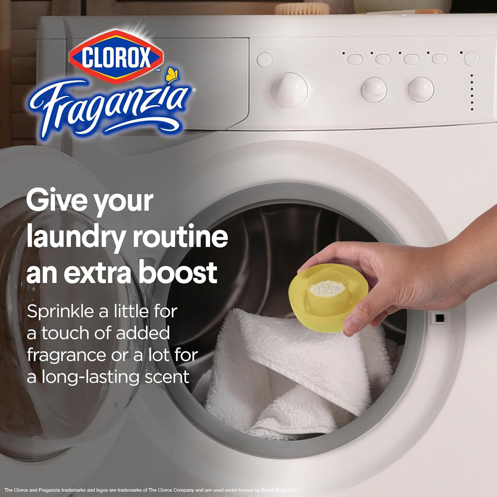Clorox Fraganzia Laundry Scent Booster Crystals in Citrus Blossom Scent - Scented In-Wash Freshener Beads for Fresh, Clean, Great Smelling Clothes and Linens, 70 Oz