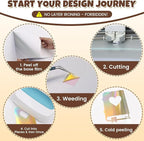 Holographic Gold Metallic Foil Heat Transfer Vinyl, Chrome HTV Easy to Cut & - Image 3