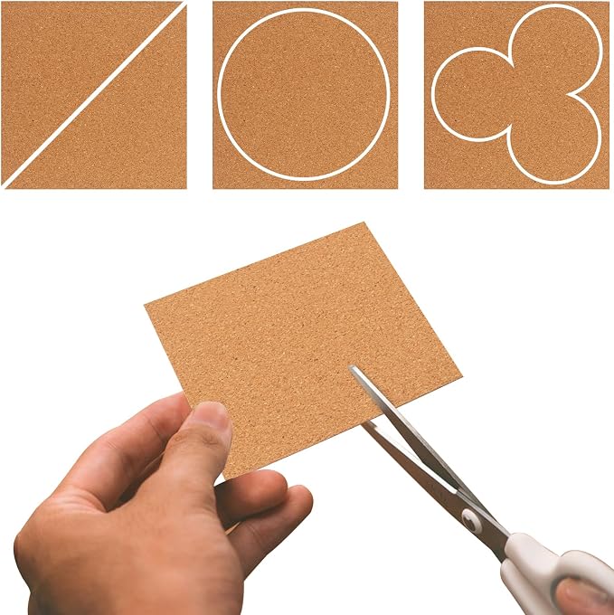 60 Pack Self Adhesive Cork Squares, 6 x 6 Inches Cork Backing - Image 6