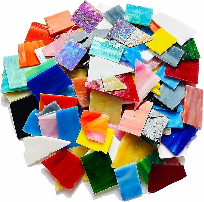 Mosaic Tiles Stained Glass Scraps Sheets - Image 3