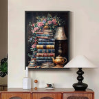 Book Flower Diamond Art Kits for Adults, DIY 5D Vintage Diamond Painting Kits - Image 4