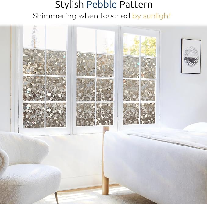 rabbitgoo Rainbow Window Privacy Film Decorative, UV Blocking, Stained Glass - Image 5