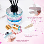 NiArt Self Adhesive Crystal Rhinestone Diamond Ribbon 6 Rolls, 0.9cm Wide Total - Image 3