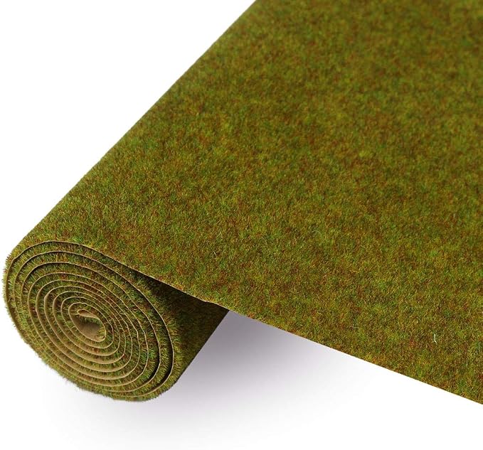 CP135 Artificial Model Grass Mat Trains Yellow Green Late Autumn 40 x 100cm or by Evemodel