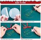 4 Inch Acrylic Ornaments Blanks, Christmas Decor, Keychain Engraving, and DIY - Image 5
