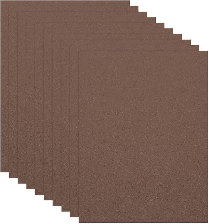PATIKIL 10Pcs Brown EVA Foam Sheets, 15.7 x 11.8 Inches 1mm Thick Foam Sheets by PATIKIL