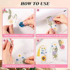 326Pcs Pressed Flower Bookmark Making Kit, DIY Bookmark Kit - Image 4