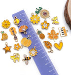 WOCRAFT 40pcs 20 pairs Assorted Enamel Bracelet Charms - Image 4