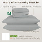 California Design Den Split King Sheets - Image 4