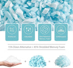 Meoflaw Cooling Pillows Body Size, Shredded Memory Foam Bed Pillows - Image 2