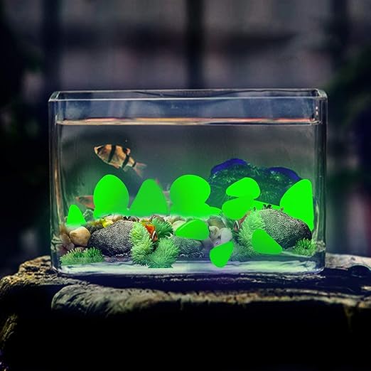 Glow Pebbles Green, Garden Lawn Yard, Fish Tank, Luminous Pebbles Powered by - Image 2