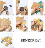 BENECREAT 6 Pack Self-Adhesive Cork Sheets Cork Tiles Cork Mat 12x8 Inch - Image 6