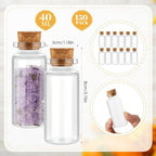 Gerrii 150 Pcs 40ml Mini Glass Bottles - Image 2