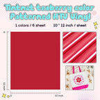 Tintnut Teaberry Color Heat Transfer Vinyl, easy cut & weed, stretch washable - Image 2