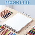 Acrylic Paper Pad 8.5 x 11 in, 25 Sheets, Top Spiral Bound | Heavy 246Lb Paper - Image 2