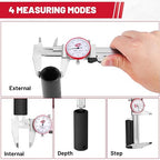 SAE Dial Caliper 0-6" Precision Measuring Tool | ±0.001" Accuracy, Mechanical - Image 5