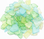 Jetec 25 oz Sea Glass for Crafts Pieces Decor Flat Frosted Sea Glass Vase by Jetec