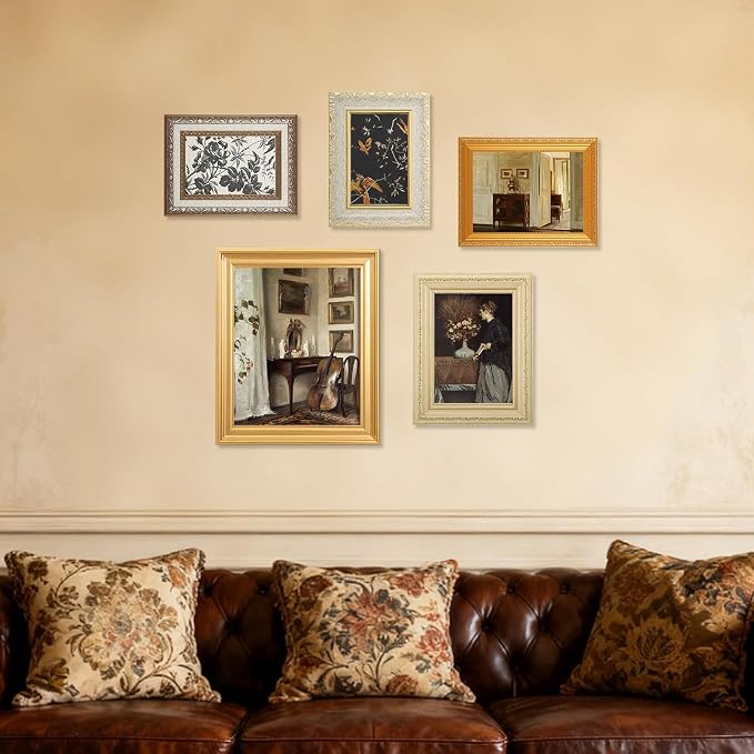 10 Pack Vintage Picture Frames for Wall or Tabletop Display Ornate Vintage - Image 5