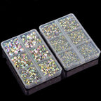 10000Pcs 2-Boxes Mixed Size Hot Fix Round Crystals Gems Glass Stones Hotfix - Image 5