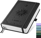 EMSHOI Dotted Journal Notebook, 320 Pages, A5 Size | Leather Hardcover by EMSHOI