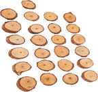 Rustic Unfinished Wooden Ornament Craft Kit 25 Piece DIY Blank Set - Image 5