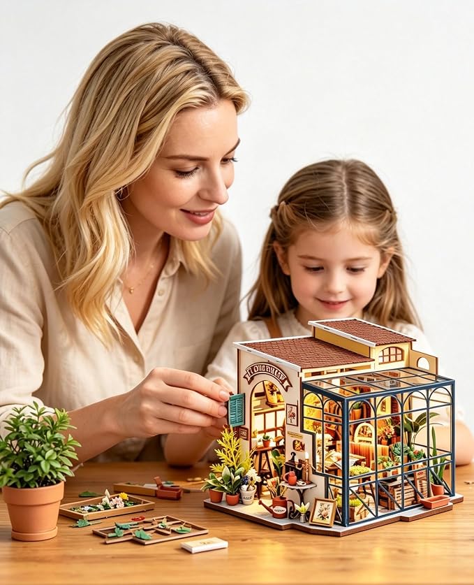 Rolife DIY Miniature House Kit Flower Shop, Tiny House Kit - Image 4
