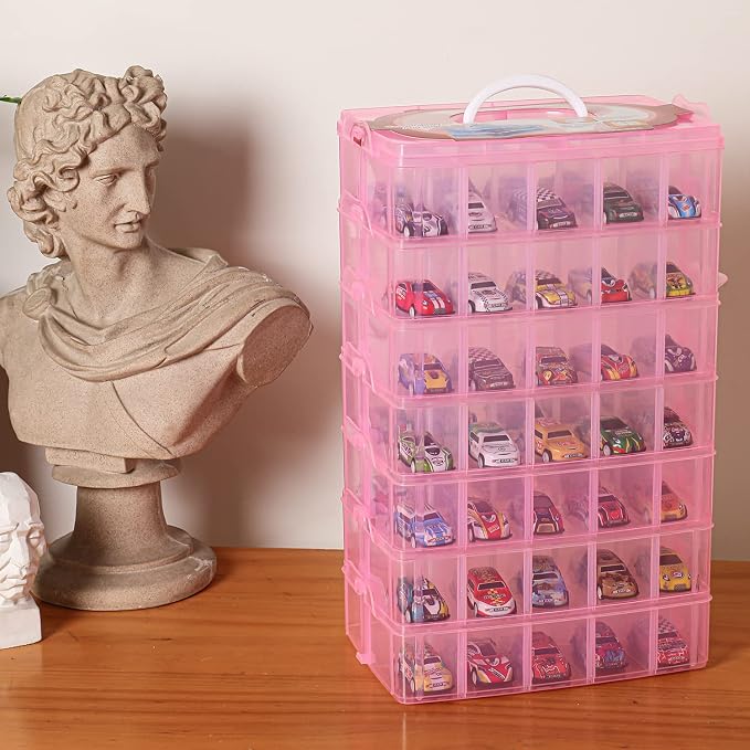 Sooyee 7 Layers Stackable Storage Container, 70 Adjustable Compartments - Image 2