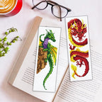 ORIGACH 6 Set Dragon and Loong Cross Stitch Bookmark Kit - Image 5