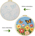 JOZYSH DIY Punch Needle Kits for Beginners Cute Cartoon Butterflies - Image 3