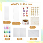 152 PCS Blank Watercolor Cards & Bookmarks Kit, 140lb/300gsm Cotton Paper - Image 3