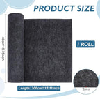 BENECREAT 118x15.7inch Felt Roll, 2mm Thick Nonwoven Felt Roll - Image 2