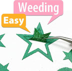 Green Glitter Heat Transfer Vinyl, Glitter Iron-On - Image 5