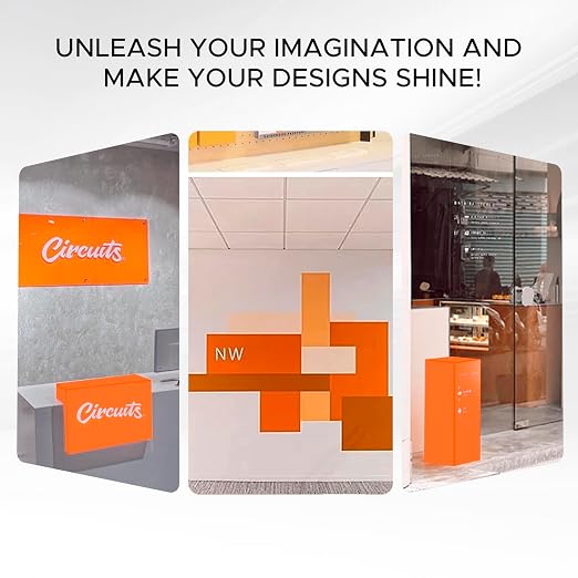 Orange Acrylic Sheet 12" x 16" x 1/8" Thick, ALCCIFI 2 Pack Opaque Glossy Cast - Image 7