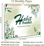 Habit Tracker Calendar-12 Months Undated Daily Weekly Goal and Habit Tracker - Image 3