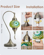 Yarra-Decor Turkish Moroccan Mosaic Table Lamp - Image 6