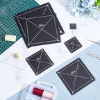 6 PCS 6 Size Square Quilting Template Set 1-6" Black Acrylic Quilting Templates - Image 4