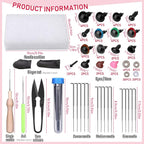 JUPEAN Needle Felting Kits, 60 Colors Wool Roving, Wool Felting Kit - Image 2