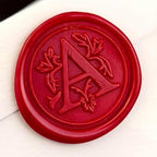 Medieval Traditional Initial Alphabet Wax Seal Stamp, Brass Head Wooden Handle - Image 2