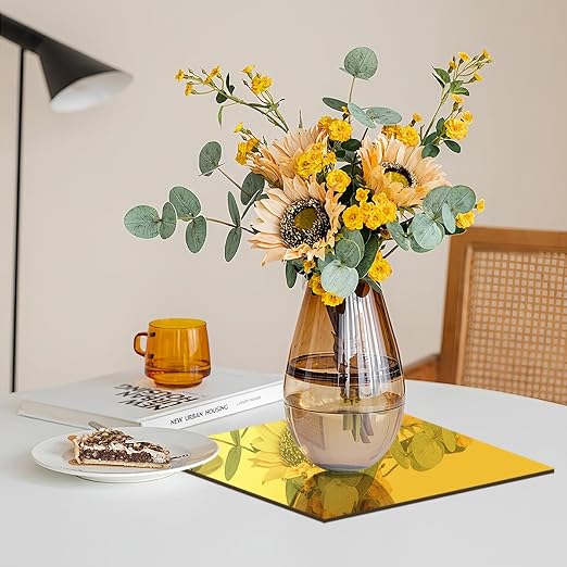 5 Pcs 8 x8 Inch Colorful Acrylic Mirror Sheet, 1/8 Inch Thick Opaque Glossy - Image 2