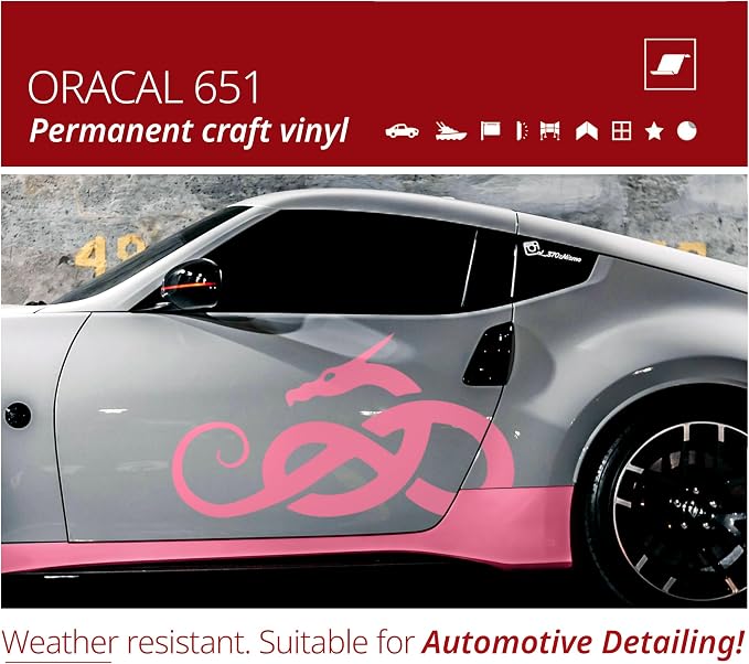 ORACAL 651 Matte Soft Pink Permanent Vinyl Tape Roll – Premium Adhesive Film - Image 4