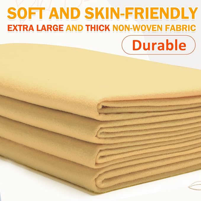 XSEINO Sand Yellow Large Felt Fabric 36" X 36 ", 1.4 mm Thick Soft Felt Fabric - Image 6