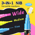 Window Chalk Markers for Cars Glass Washable: 8 Colors Jumbo Liquid Chalk Paint - Image 2