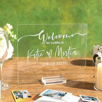 UNIQOOO 10 Pack Clear Blank Acrylic Sign Wedding Table Numbers, 8 x 10 in - Image 6