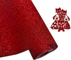 Efuncro- Red Glitter HTV Heat Transfer Vinyl - Image 2