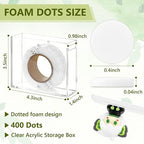 400 PCS 1mm Double Sided Foam Dots - Image 2