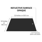 SimbaLux Acrylic Sheet Black Opaque Cast 12” x 12” 1/8” Thick, 2 Pack | Square - Image 2