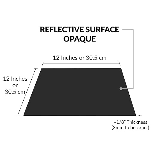 SimbaLux Acrylic Sheet Black Opaque Cast 12” x 12” 1/8” Thick, 2 Pack | Square - Image 2